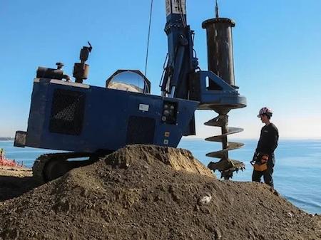 Concrete Pour for a Driveway in Malibu, CA