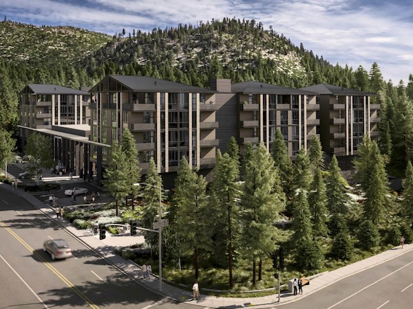 Mammoth Lakes Resort Aerial View