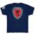 Backside of a Navy Troyco Logo Tshirt