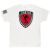 Backside of a White Troyco Logo Tshirt